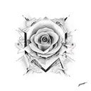 the word lust in scratchy letters tattoo design idea