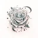 the word lust in scratchy letters tattoo design idea