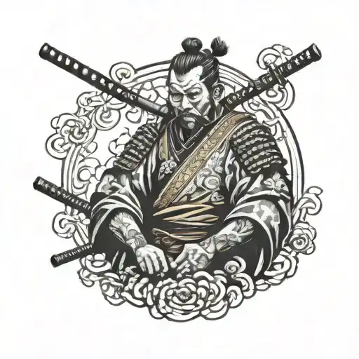 ronin samurai tattoo design idea