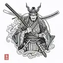 ronin samurai tattoo design idea