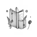 Incorporate elements of music, coffee, and books into a tattoo design tattoo design idea