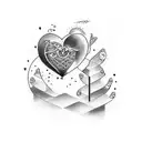 Crying Heart tattoo design idea