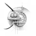 incudine e martello tattoo design idea