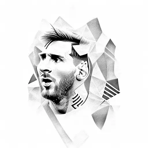 Lionel Messi tattoo design idea
