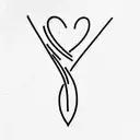 symbol for wife and 2 daughters  tattoo design idea