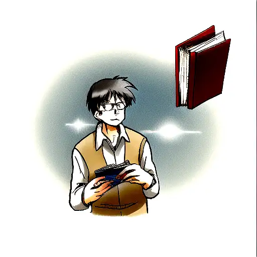 stephen king holding a book while his creations flies out of it  tattoo design idea