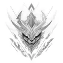 Incorporate a Shardblade from the Stormlight Archive into a design tattoo design idea