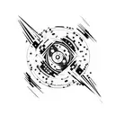 quasars tattoo design idea