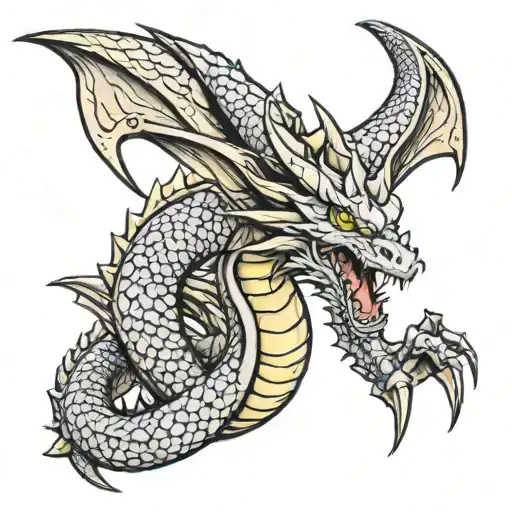 King Ghidorah tattoo design idea