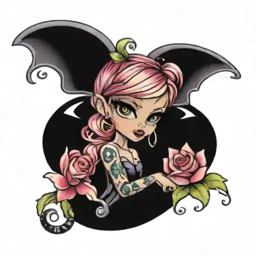 bratz pixie tattoo design idea