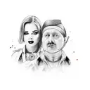 Mummy Papa tattoo design idea