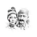 Mummy Papa tattoo design idea