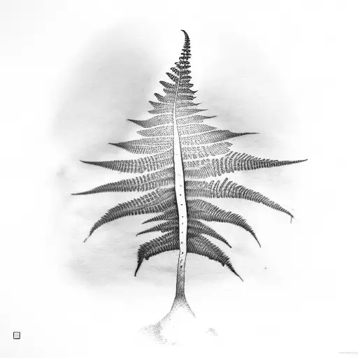 Fern Tree tattoo design idea
