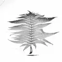 Fern Tree tattoo design idea