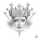 Queen's Crown tattoo design idea