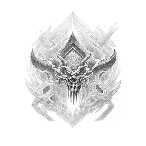 aegishjalmur with valkun and triskel tattoo design idea