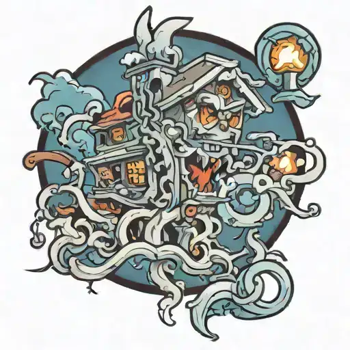 earthquake tattoo design idea