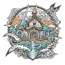 earthquake tattoo design idea