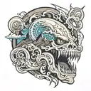 earthquake tattoo design idea