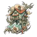 earthquake tattoo design idea