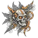 earthquake tattoo design idea