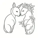 best friend matching tattoo tattoo design idea