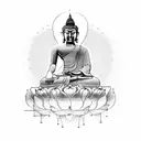 Buddha tattoo design idea