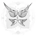 three little humming birds  tattoo design idea