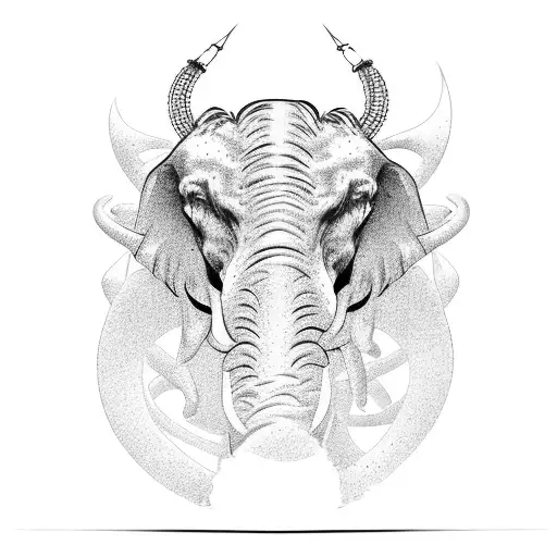 cage the elephant tattoo design idea