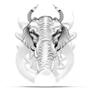 cage the elephant tattoo design idea