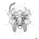 cage the elephant tattoo design idea