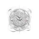 amphora tattoo design idea