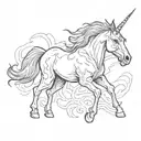 Zombie Unicorn tattoo design idea