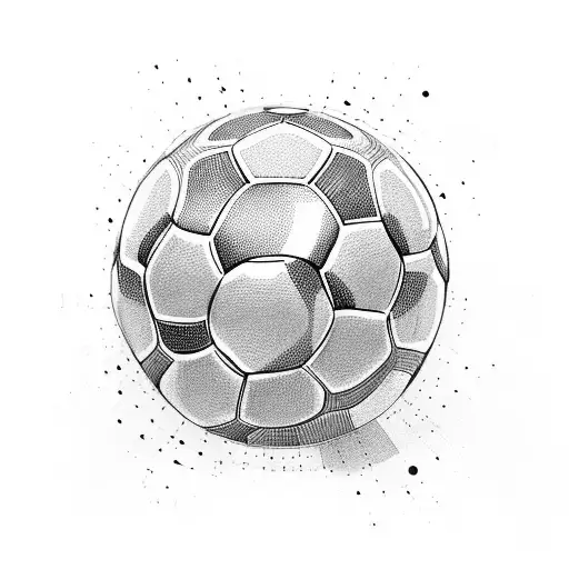 A soccer ball transforming into a boxing glove tattoo design idea