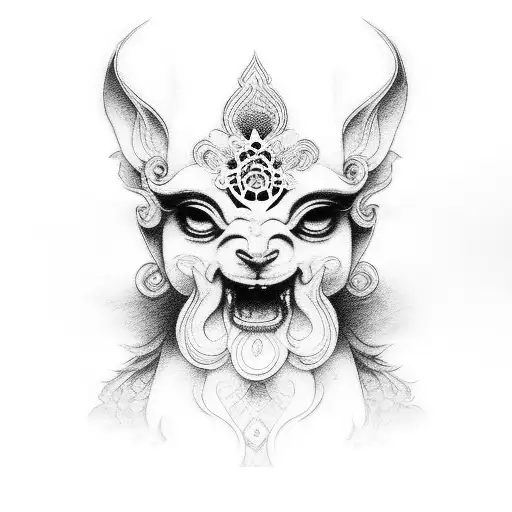 lucky Buddhisme tattoo design idea