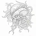 Squide tattoo design idea