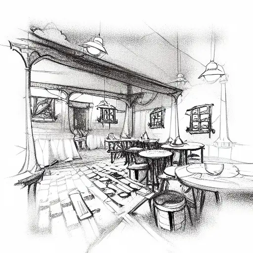 Tavern tattoo design idea