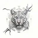 hardwork beating laziness tattoo design idea