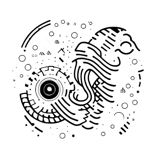 a phone with a message on it tattoo design idea