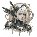 2B from Nier automata tattoo design idea