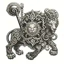 Leo libra tattoo design idea