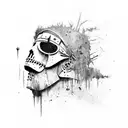hollywood undead new empire album cover whit putple smoke tattoo design idea