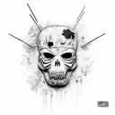 hollywood undead new empire album cover whit putple smoke tattoo design idea