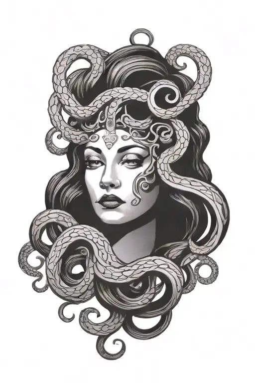 Medusa tattoo design idea