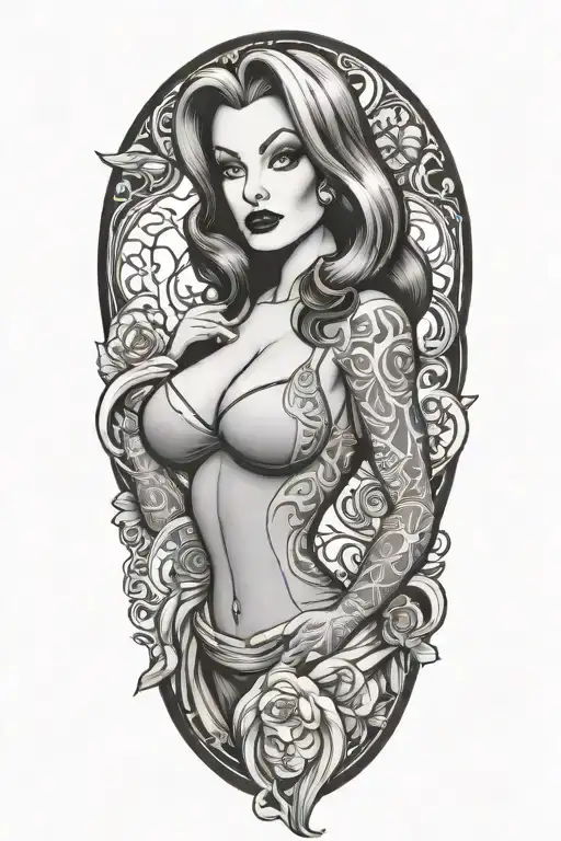 Jessica Rabbit tattoo design idea