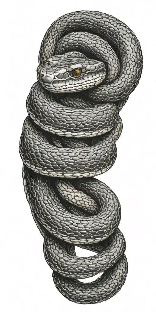 snake wrapped around neck tattoo tattoo design idea