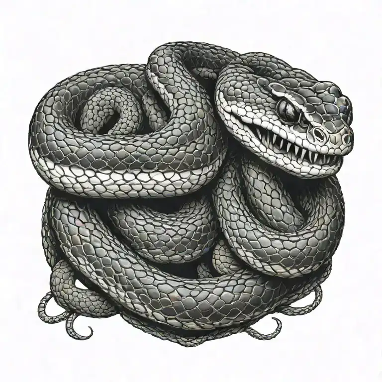 snake wrapped around neck tattoo tattoo design idea