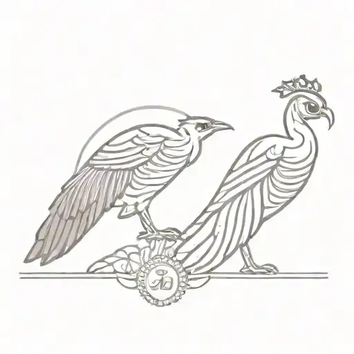 lord murugan vel peacocks tattoo design idea