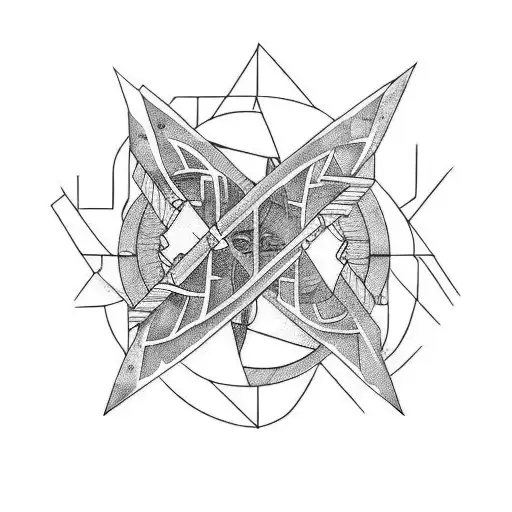 bind ruins in arm tattoo design idea