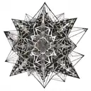 fractal pattern tattoo design idea